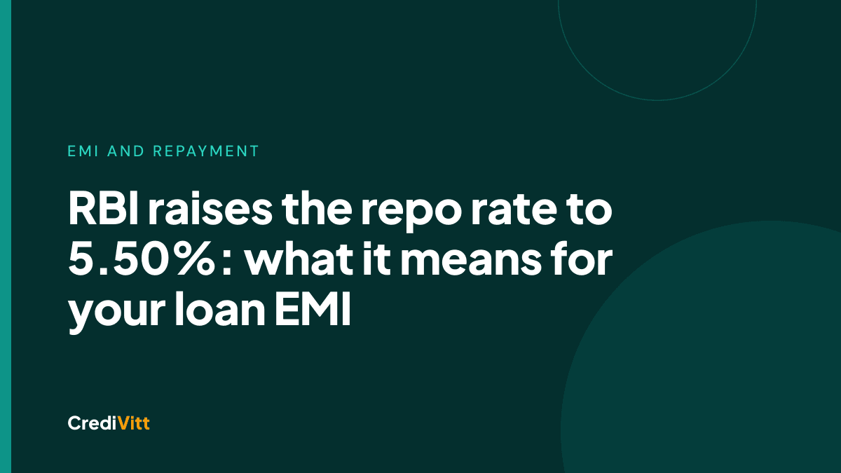RBI raises the repo rate to 5.50%: what it means for your loan EMI